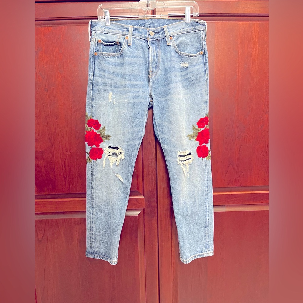 Levi’s Distressed Denim.